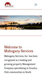 Mobile Screenshot of mahoganyservices.com